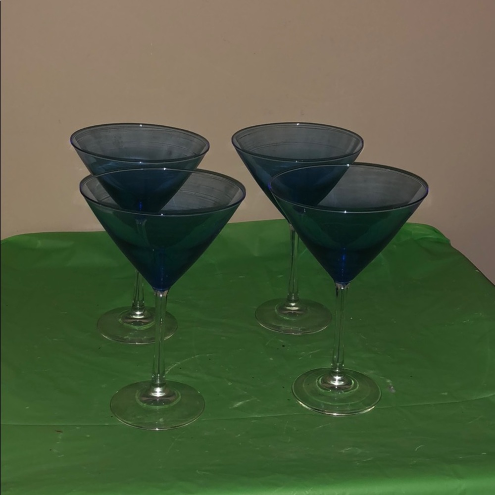 Blue Glasses 4 Sale 4 Set